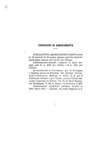 Bullettino archeologico sardo, ossia raccolta dei monumenti antichi in ogni genere di tutta l'isola di Sardegna