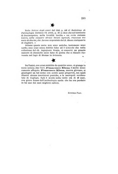 Bullettino archeologico sardo, ossia raccolta dei monumenti antichi in ogni genere di tutta l'isola di Sardegna