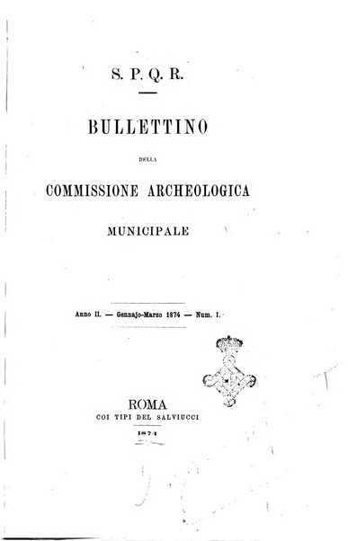 Bullettino della Commissione archeologica municipale