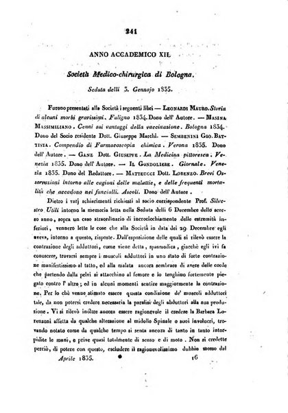 Bullettino delle scienze mediche