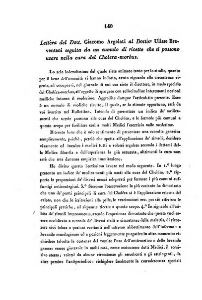 Bullettino delle scienze mediche