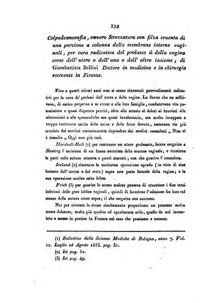 Bullettino delle scienze mediche