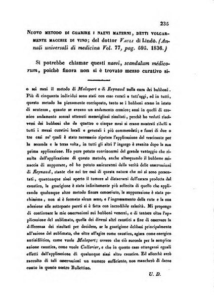 Bullettino delle scienze mediche