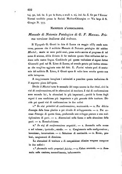 Bullettino delle scienze mediche