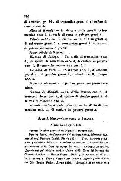 Bullettino delle scienze mediche