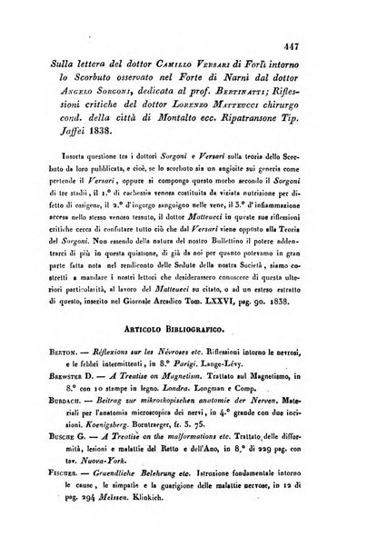 Bullettino delle scienze mediche