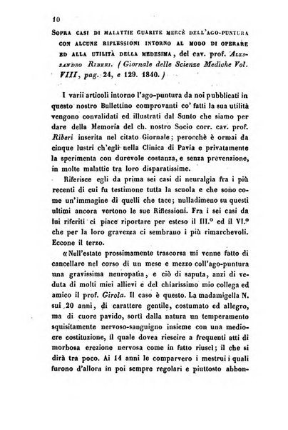 Bullettino delle scienze mediche