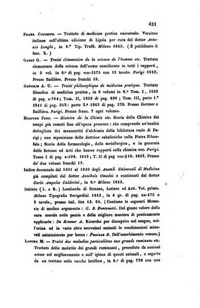 Bullettino delle scienze mediche