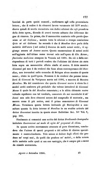 Bullettino delle scienze mediche