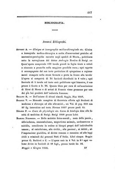 Bullettino delle scienze mediche