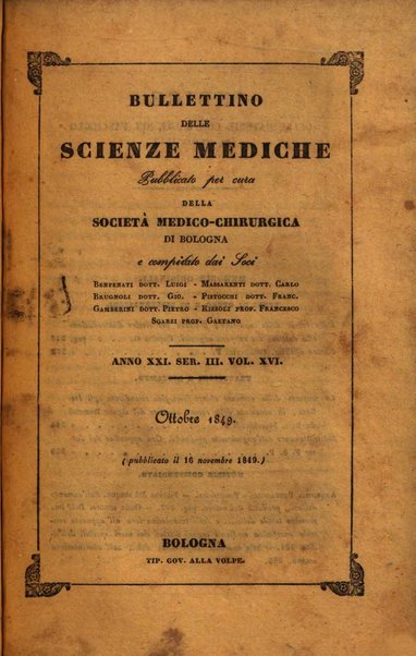 Bullettino delle scienze mediche