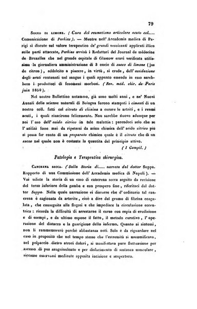 Bullettino delle scienze mediche