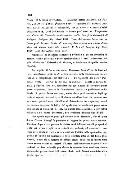 Bullettino delle scienze mediche