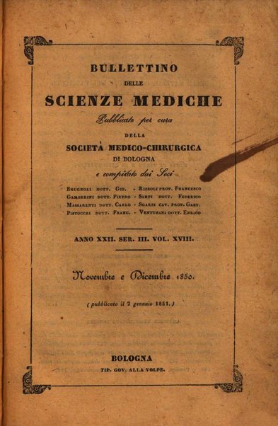 Bullettino delle scienze mediche