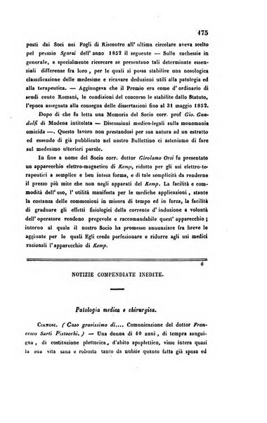 Bullettino delle scienze mediche