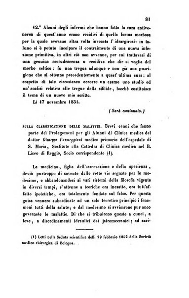 Bullettino delle scienze mediche