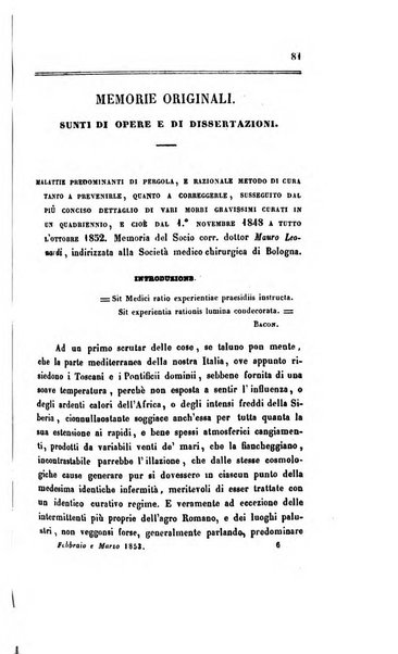 Bullettino delle scienze mediche