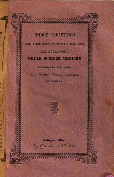 Bullettino delle scienze mediche