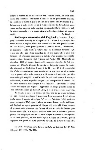 Bullettino delle scienze mediche