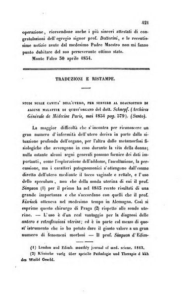 Bullettino delle scienze mediche