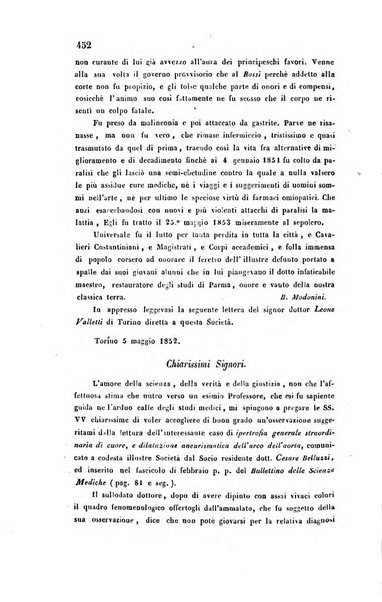 Bullettino delle scienze mediche