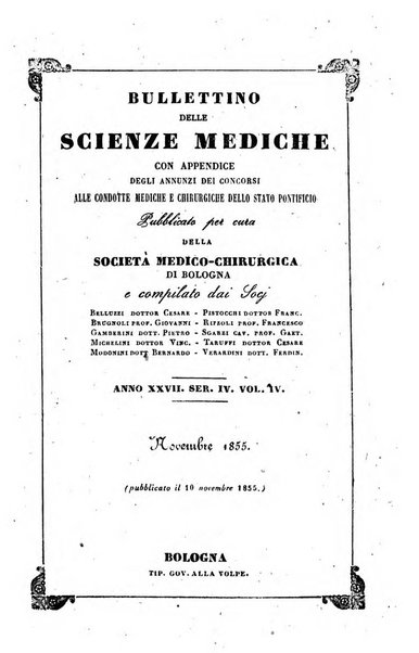 Bullettino delle scienze mediche