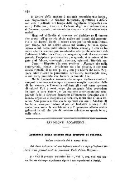 Bullettino delle scienze mediche