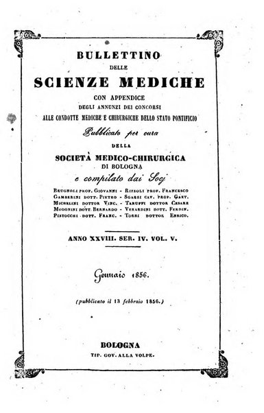 Bullettino delle scienze mediche