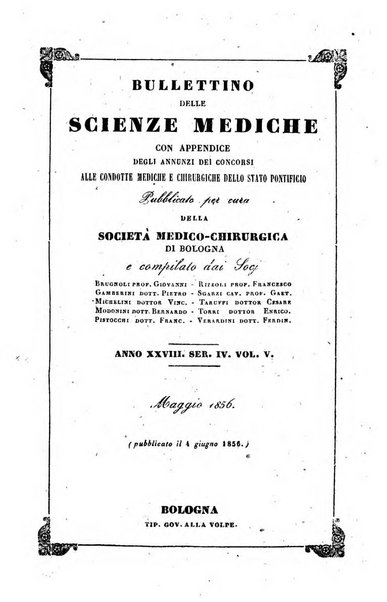 Bullettino delle scienze mediche