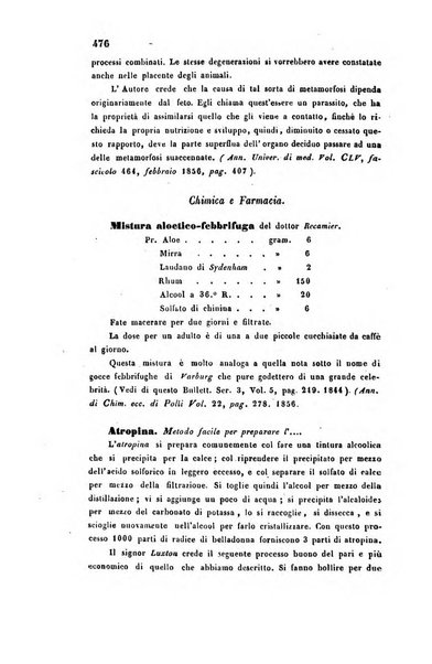 Bullettino delle scienze mediche