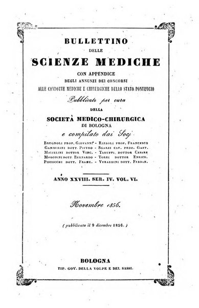 Bullettino delle scienze mediche