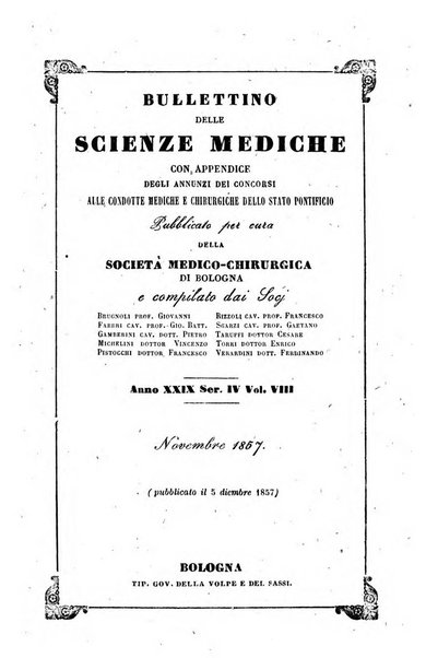 Bullettino delle scienze mediche