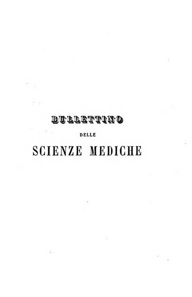 Bullettino delle scienze mediche