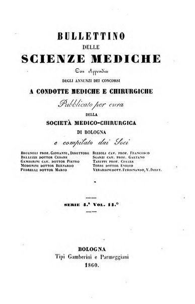 Bullettino delle scienze mediche