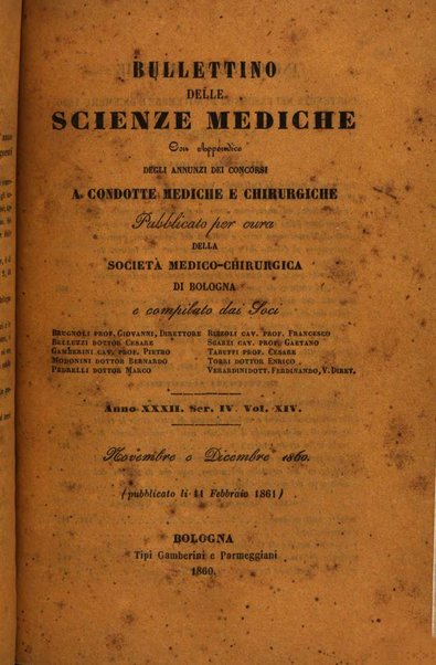 Bullettino delle scienze mediche