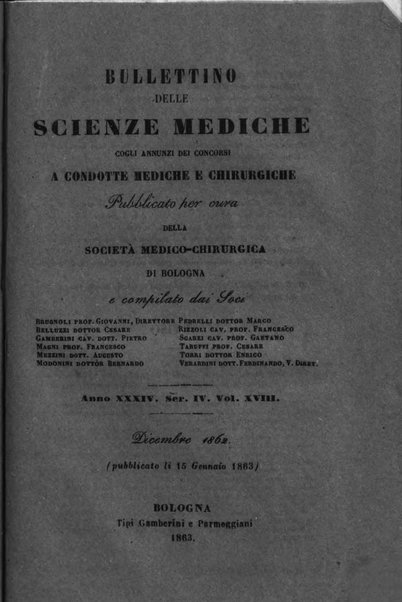 Bullettino delle scienze mediche