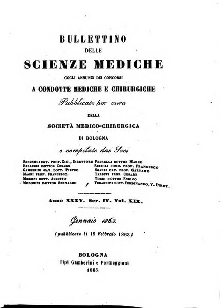 Bullettino delle scienze mediche