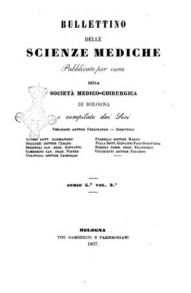 Bullettino delle scienze mediche