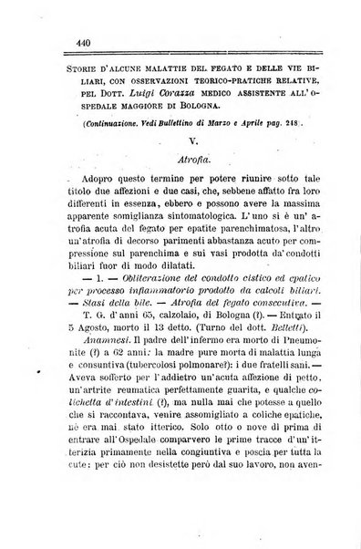 Bullettino delle scienze mediche