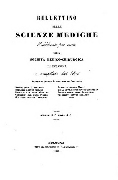 Bullettino delle scienze mediche