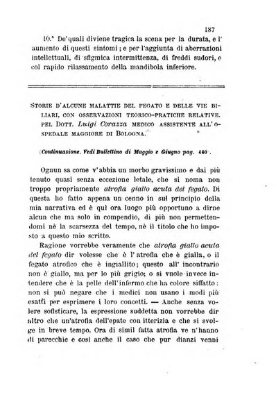 Bullettino delle scienze mediche