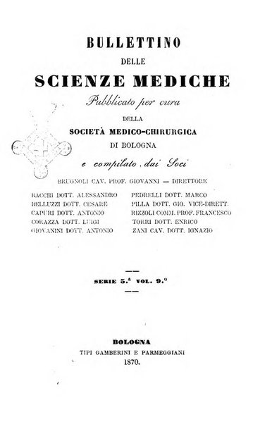 Bullettino delle scienze mediche