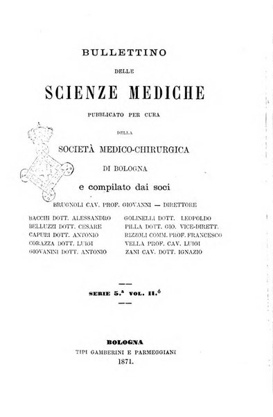 Bullettino delle scienze mediche