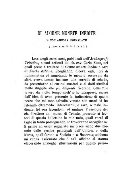 Bullettino di numismatica e sfragistica per la storia d'Italia