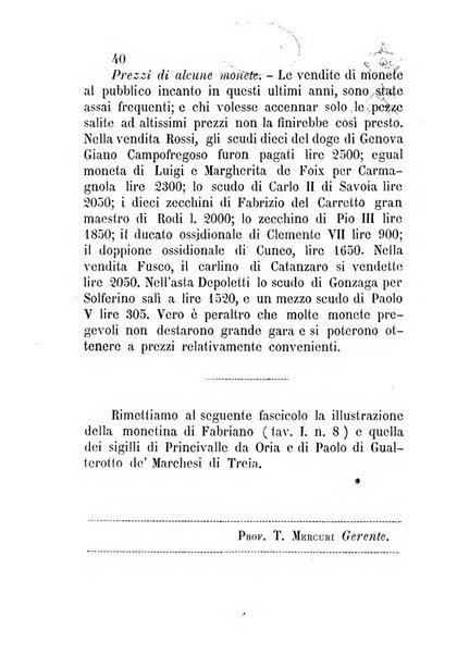 Bullettino di numismatica e sfragistica per la storia d'Italia