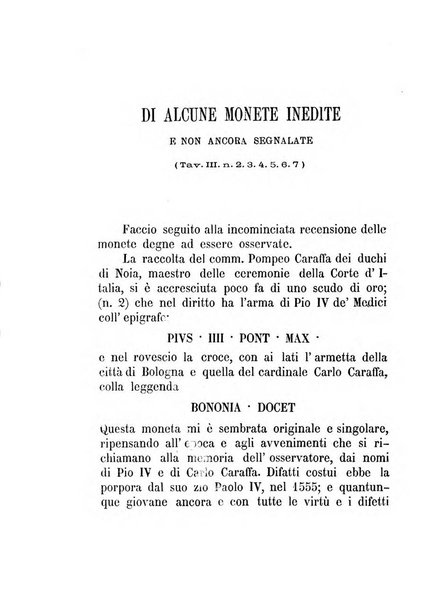 Bullettino di numismatica e sfragistica per la storia d'Italia