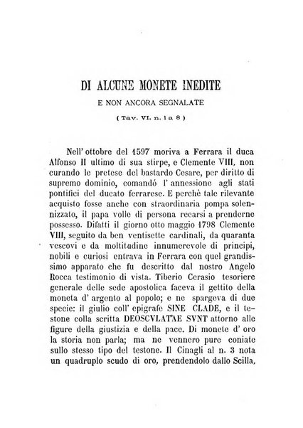 Bullettino di numismatica e sfragistica per la storia d'Italia