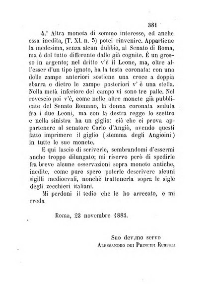 Bullettino di numismatica e sfragistica per la storia d'Italia