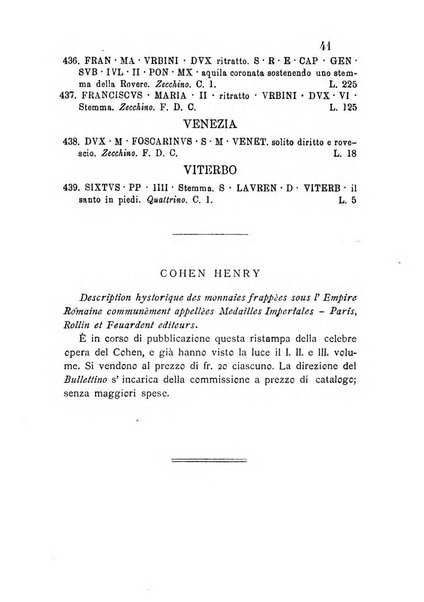 Bullettino di numismatica e sfragistica per la storia d'Italia