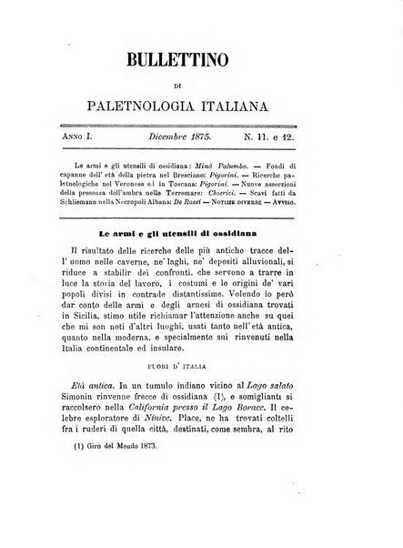 Bullettino di paletnologia italiana